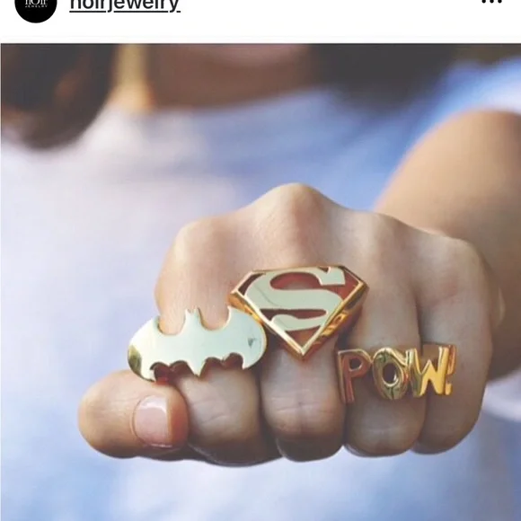 nOIr Jewelry 2013 Bang DC comics silver tone ring size 6 - Picture 8 of 14